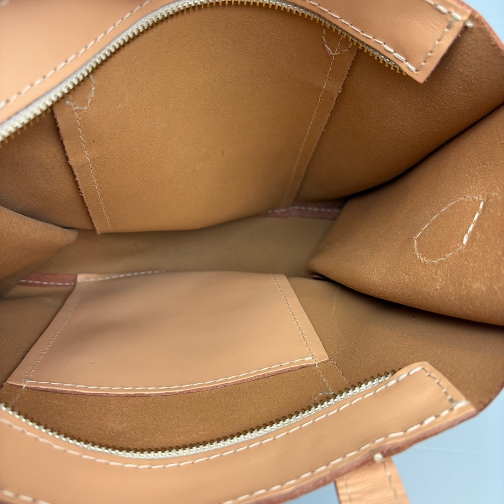 Portland Leather Goods Lola Crossbody Tote Mamey Zipper - Picture 11 of 12